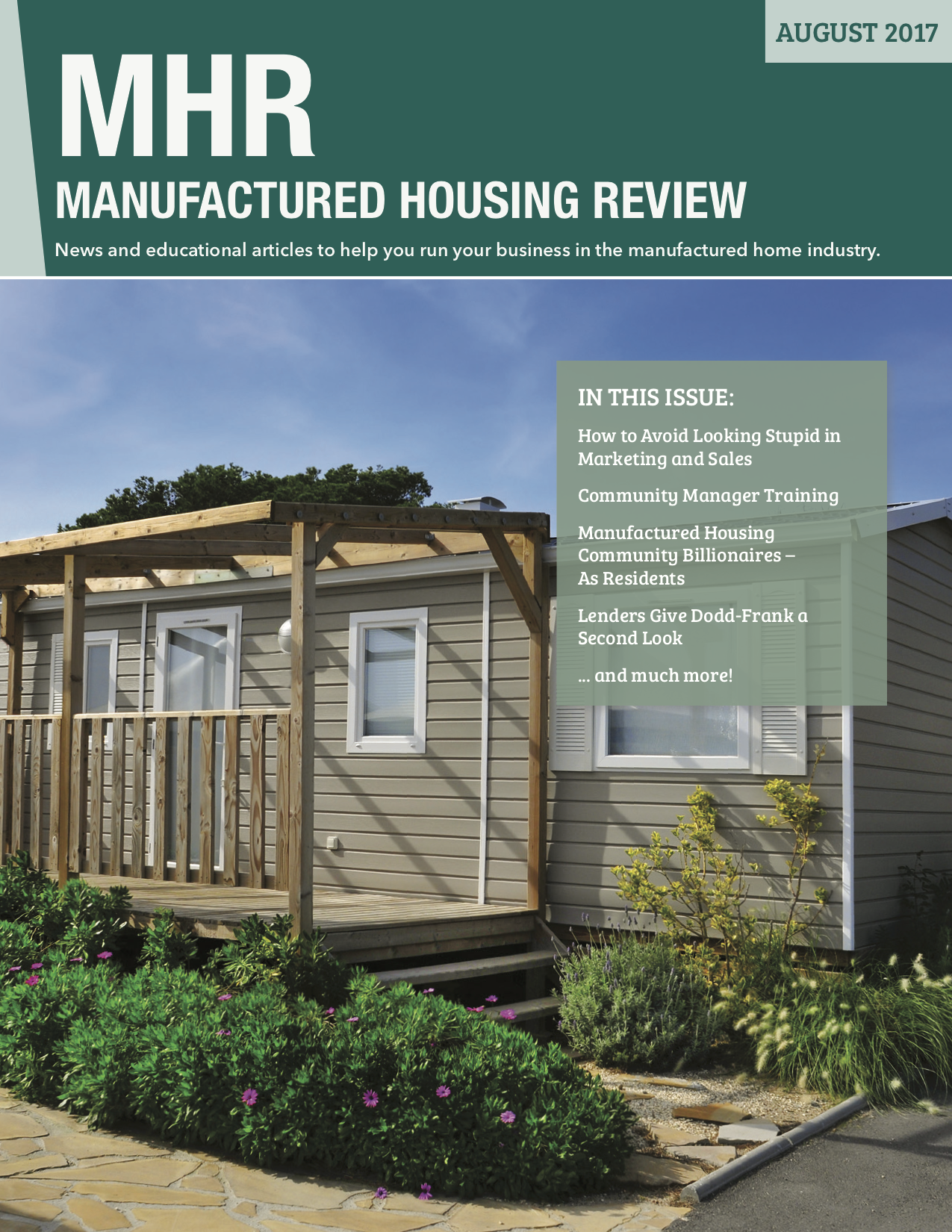 Manufactured Housing Review Mobile Home Park Publication