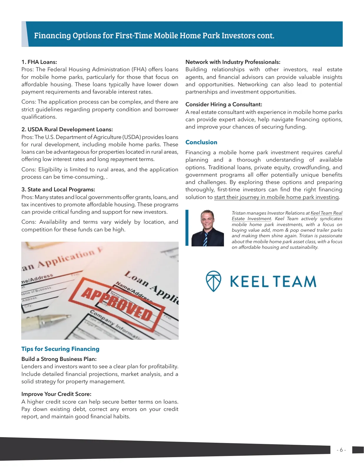 Page 6 of Manufactured Housing Review 2025 Q1