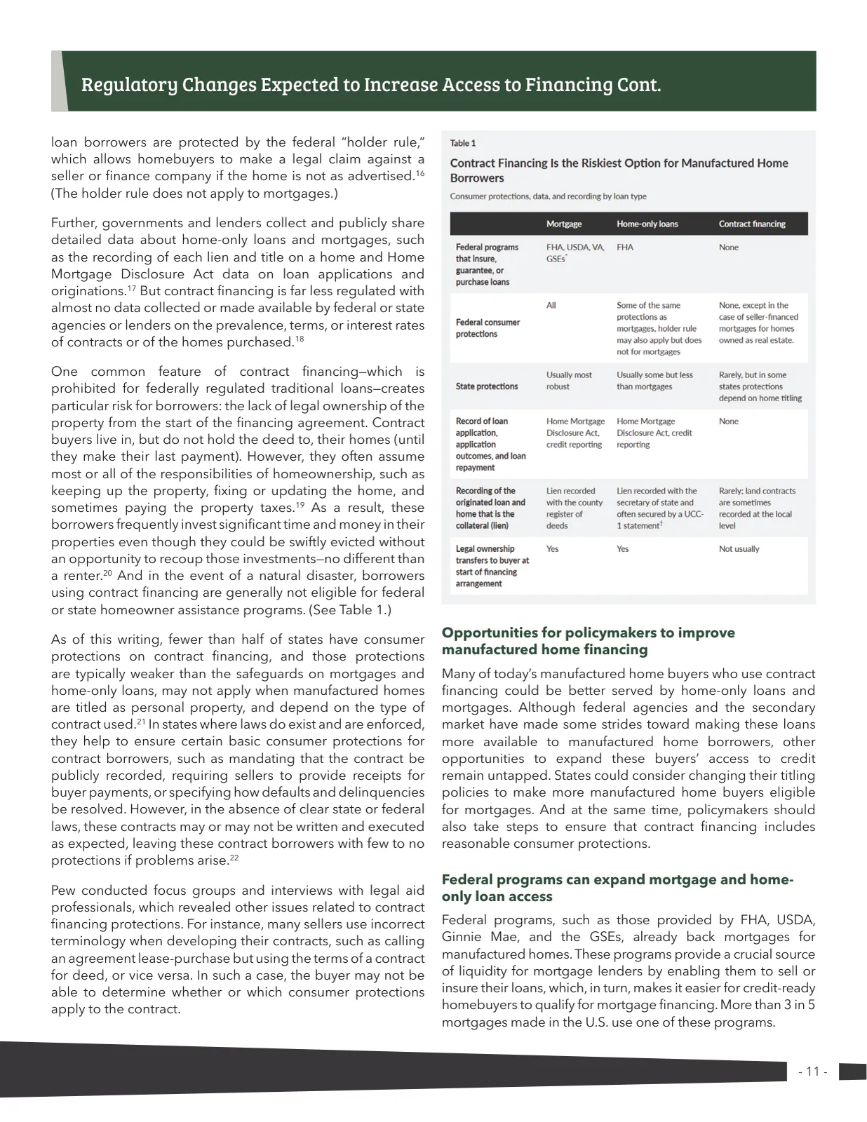 Page 11 of Manufactured Housing Review 2025 Q1