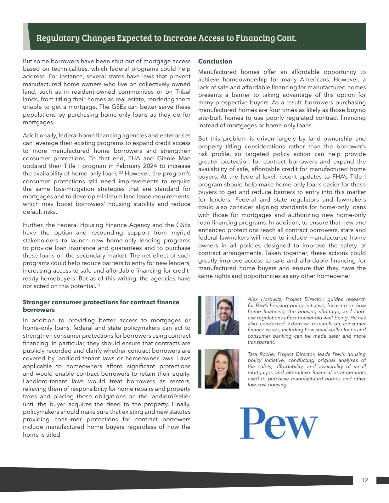 Page 12 of Manufactured Housing Review 2025 Q1