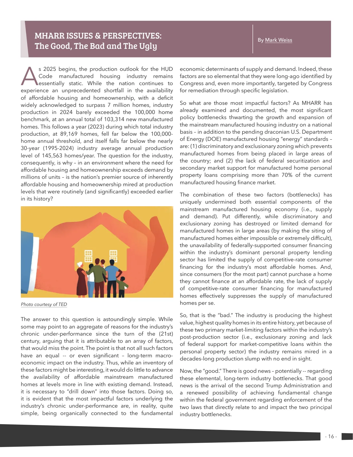 Page 16 of Manufactured Housing Review 2025 Q1