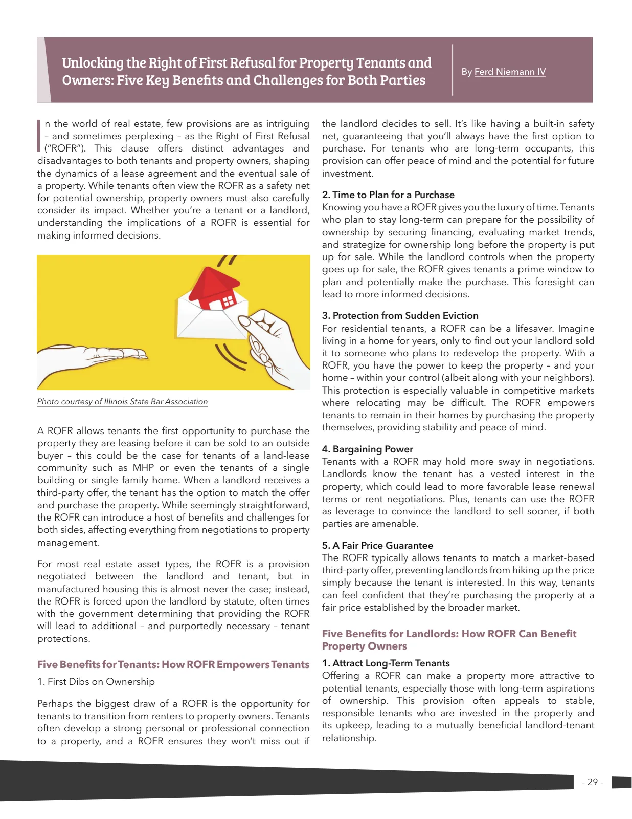 Page 29 of Manufactured Housing Review 2025 Q1