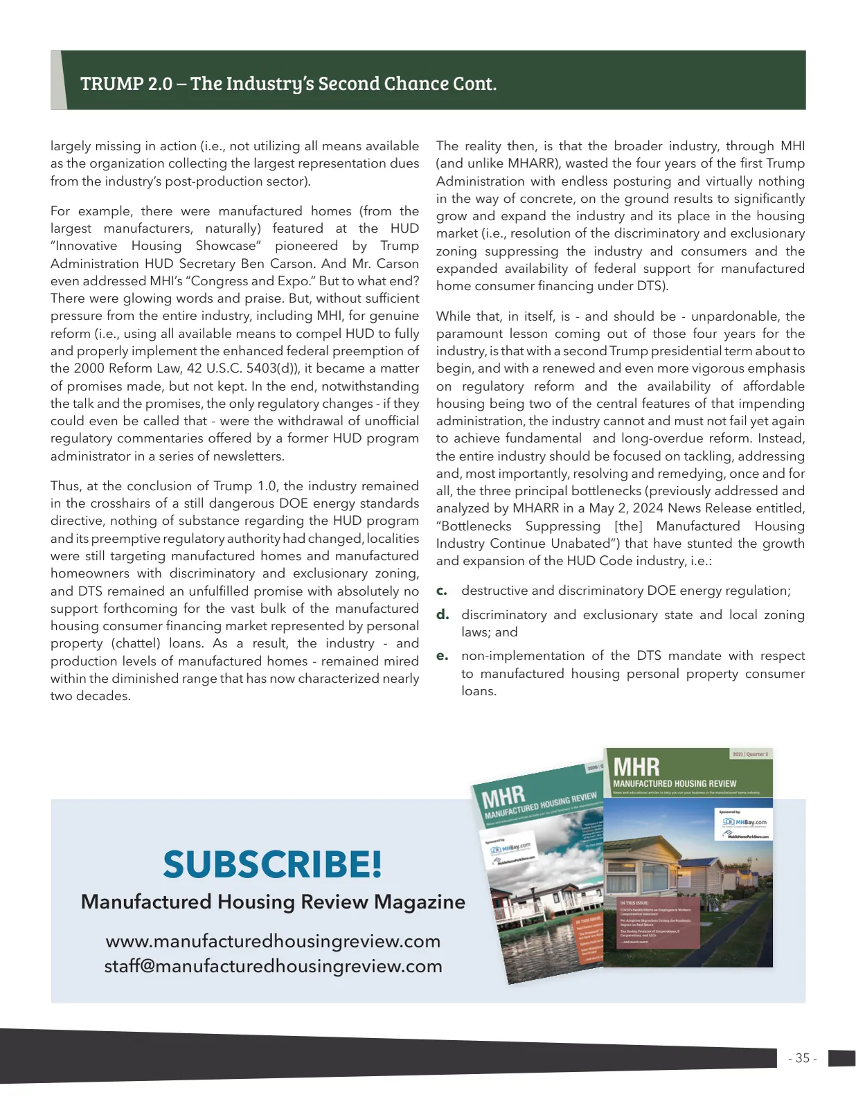 Page 35 of Manufactured Housing Review 2025 Q1