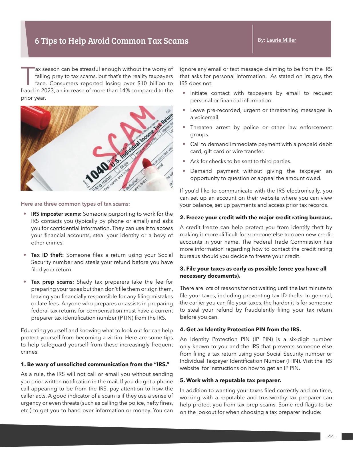 Page 44 of Manufactured Housing Review 2025 Q1