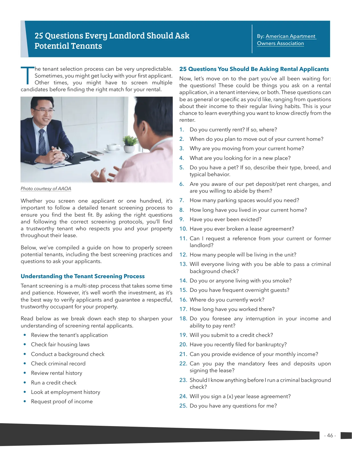 Page 46 of Manufactured Housing Review 2025 Q1