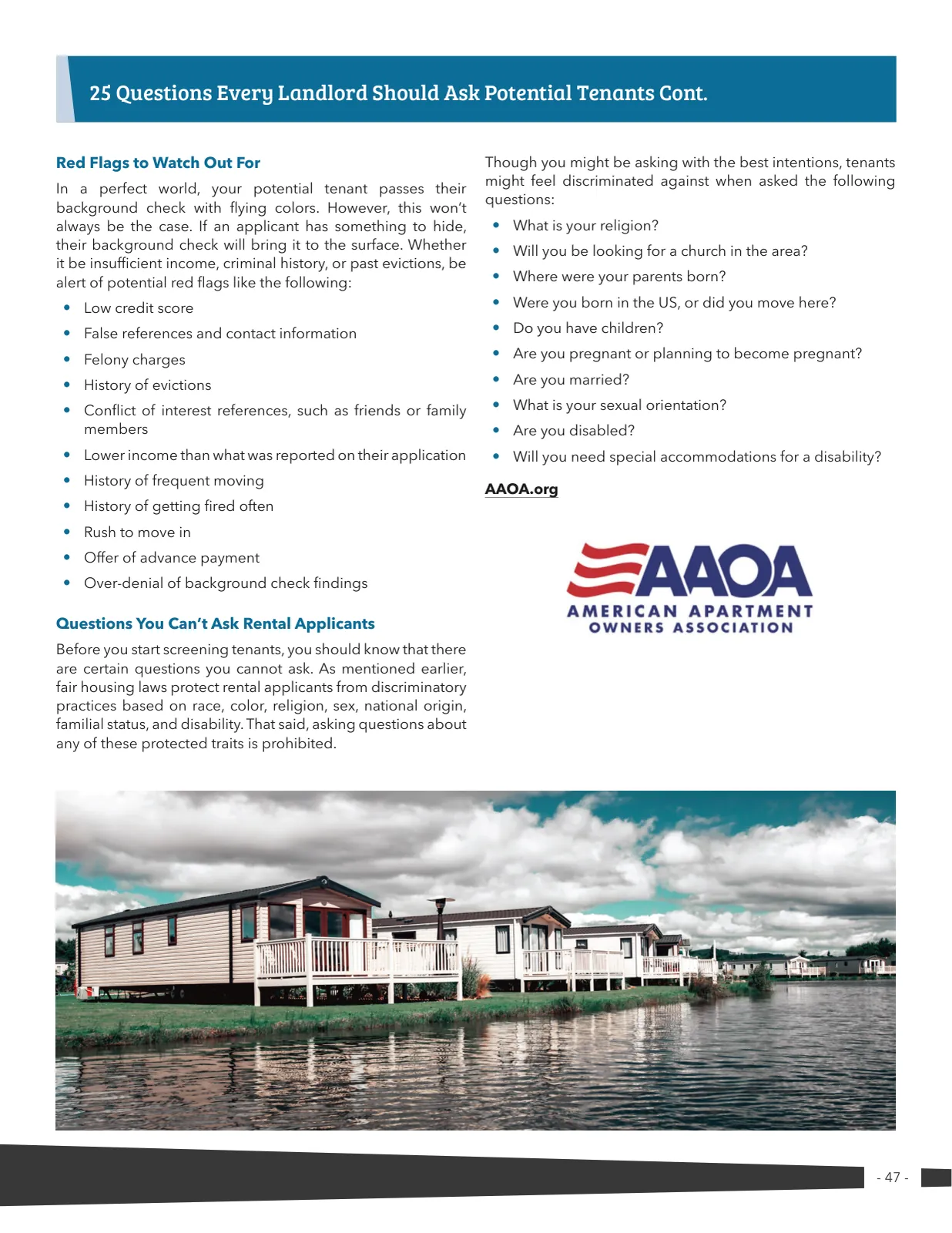 Page 47 of Manufactured Housing Review 2025 Q1