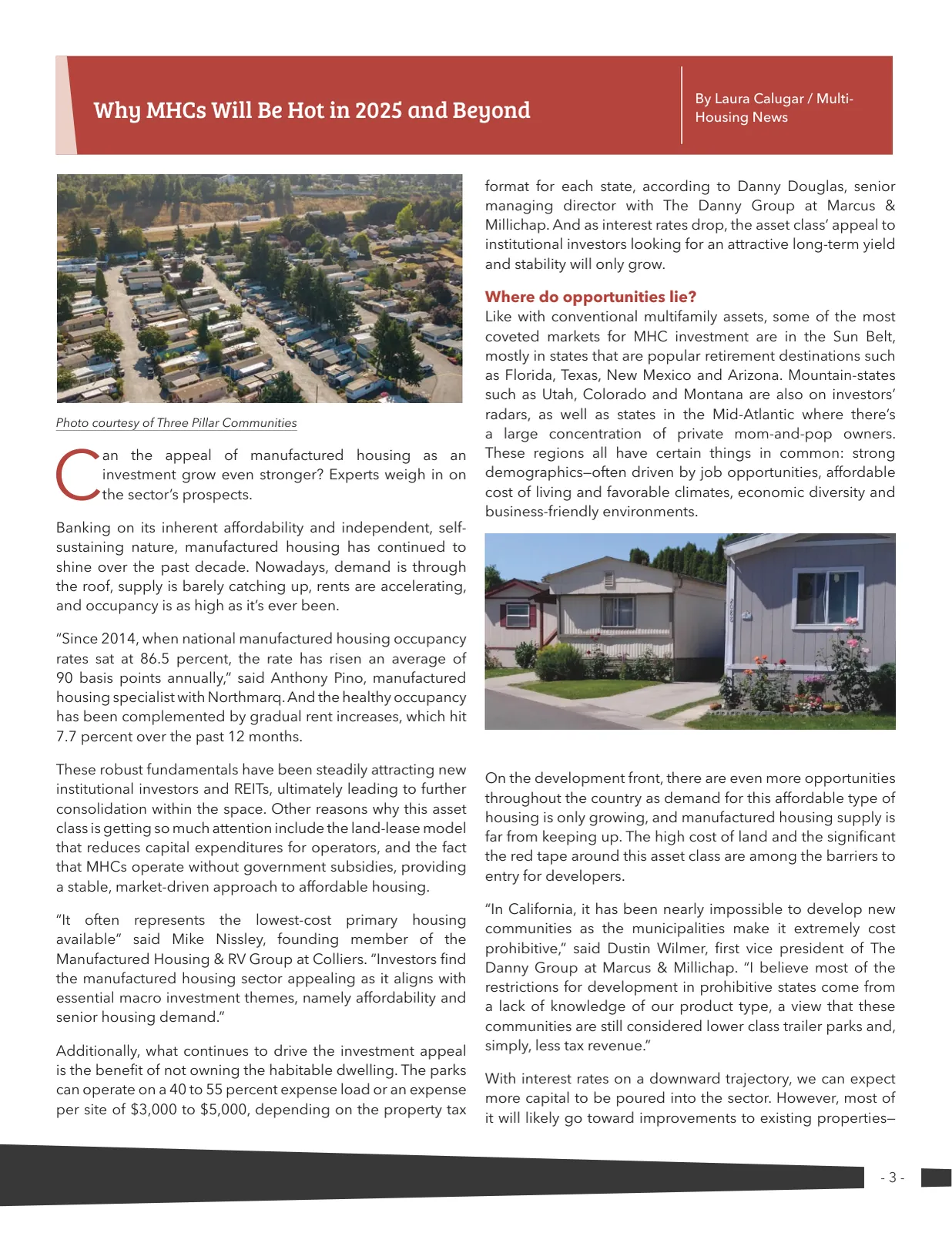 Page 3 of Manufactured Housing Review 2025 Q2