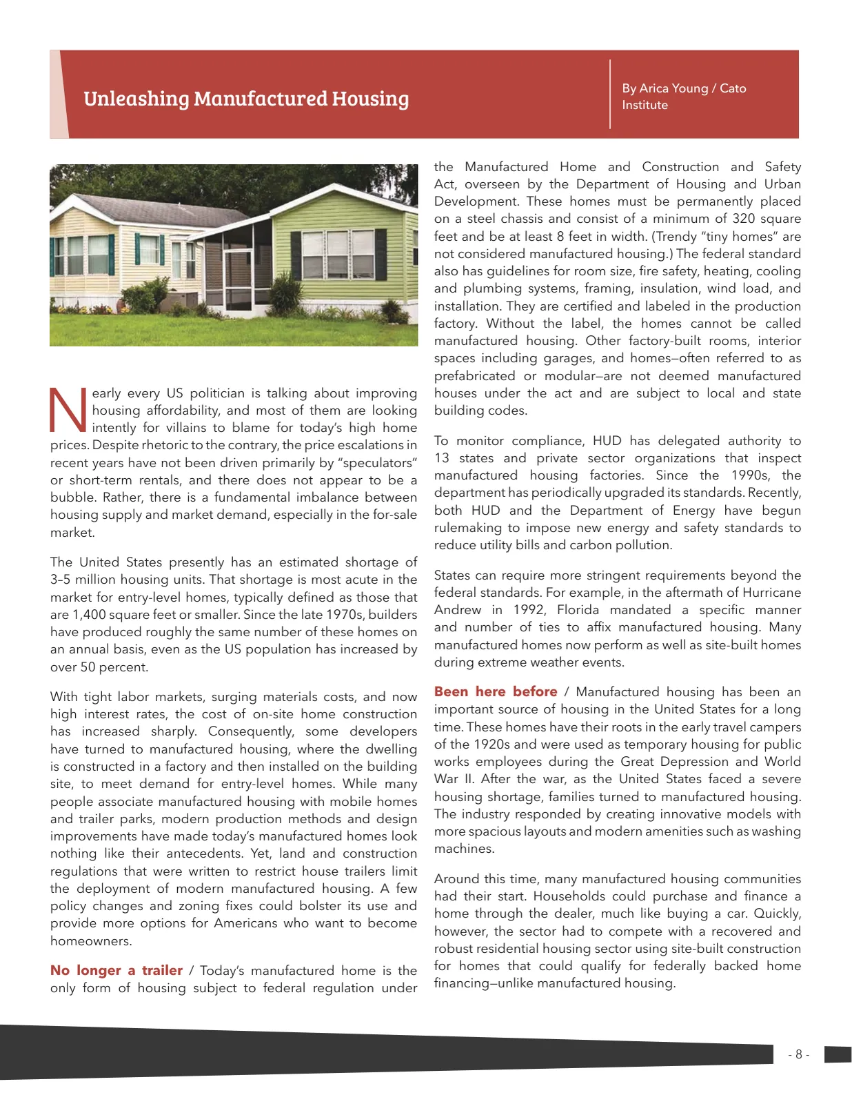 Page 8 of Manufactured Housing Review 2025 Q2