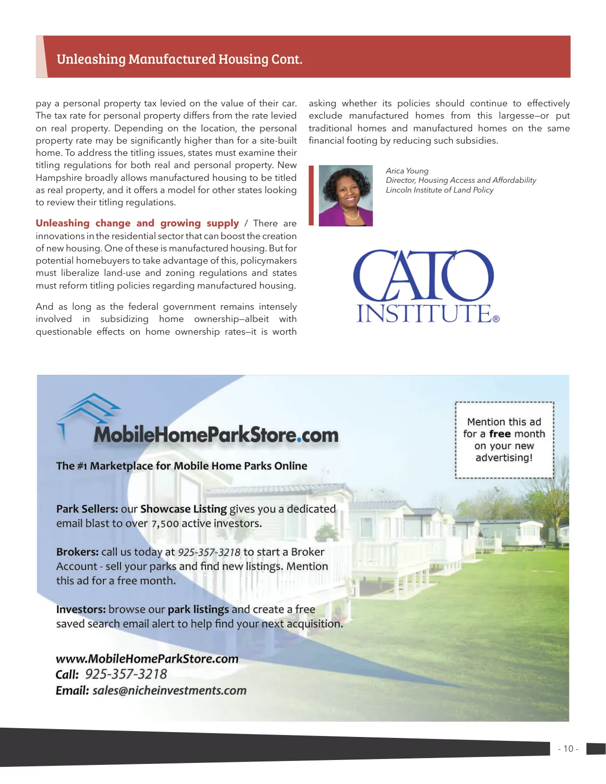 Page 10 of Manufactured Housing Review 2025 Q2