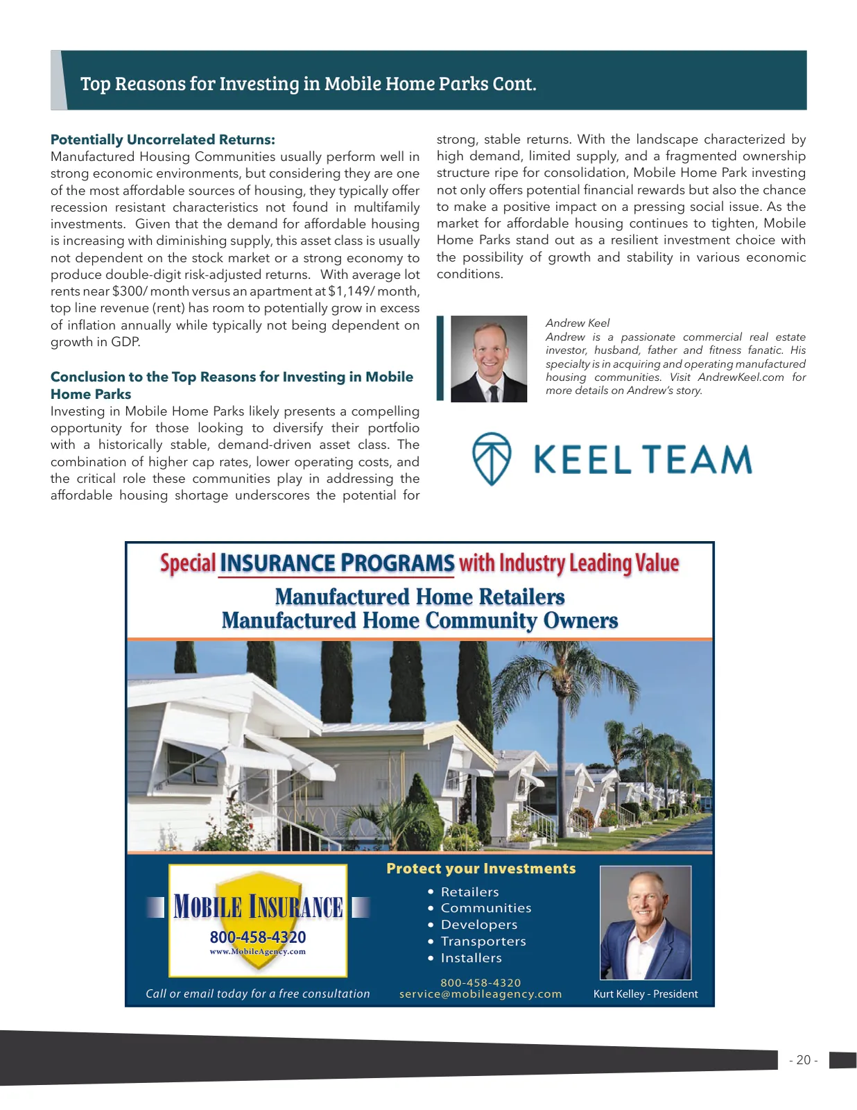 Page 20 of Manufactured Housing Review 2025 Q2