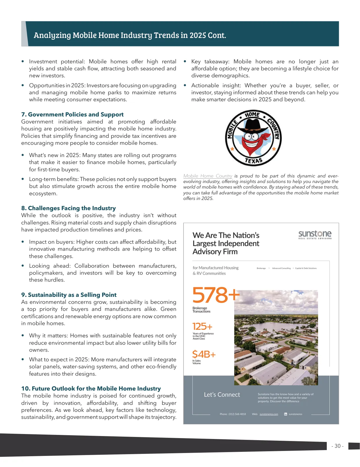 Page 30 of Manufactured Housing Review 2025 Q2