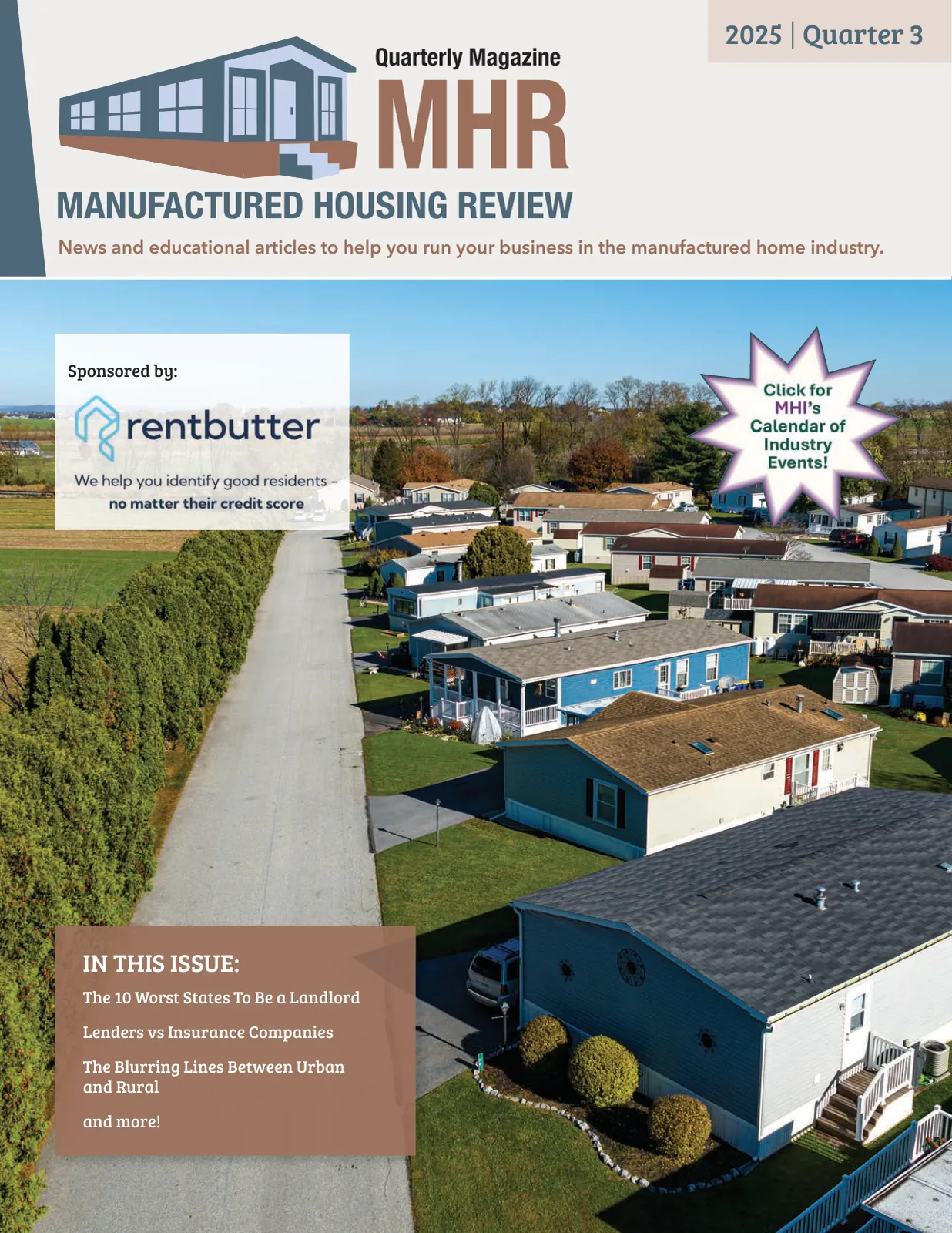 Page 1 of Manufactured Housing Review 2025 Q3