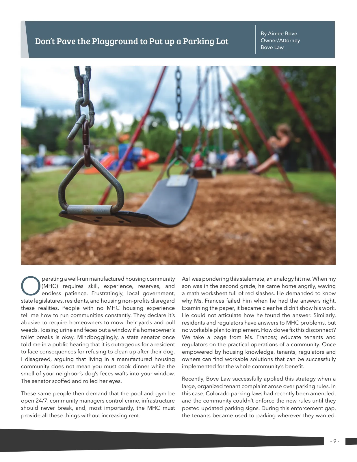 Page 9 of Manufactured Housing Review 2025 Q3