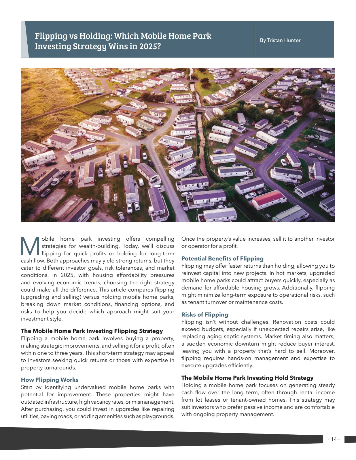 Page 14 of Manufactured Housing Review 2025 Q3