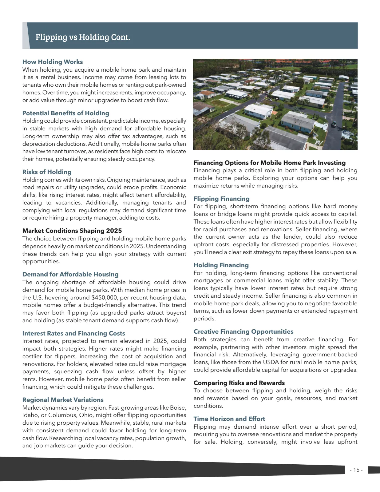 Page 15 of Manufactured Housing Review 2025 Q3