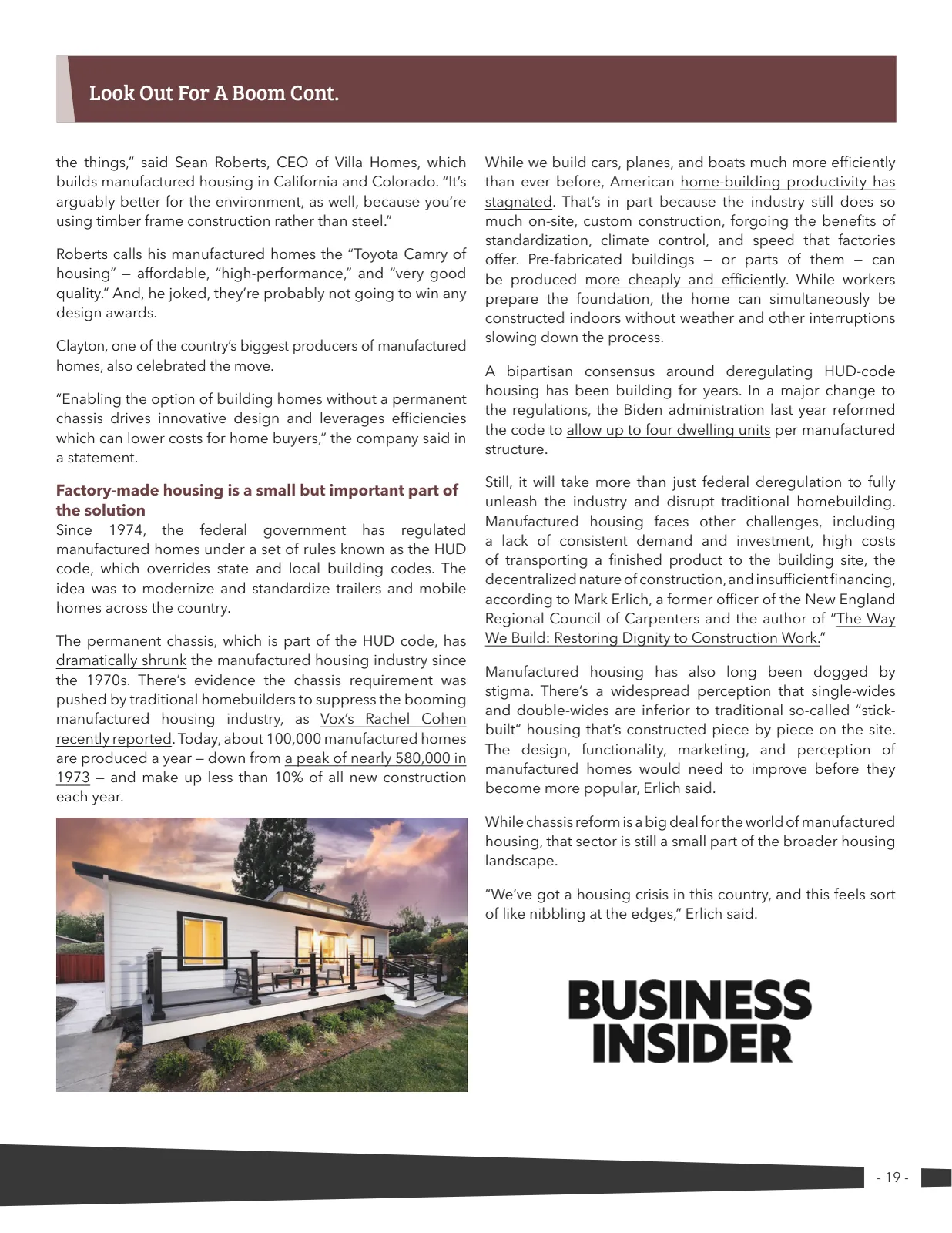 Page 19 of Manufactured Housing Review 2025 Q3