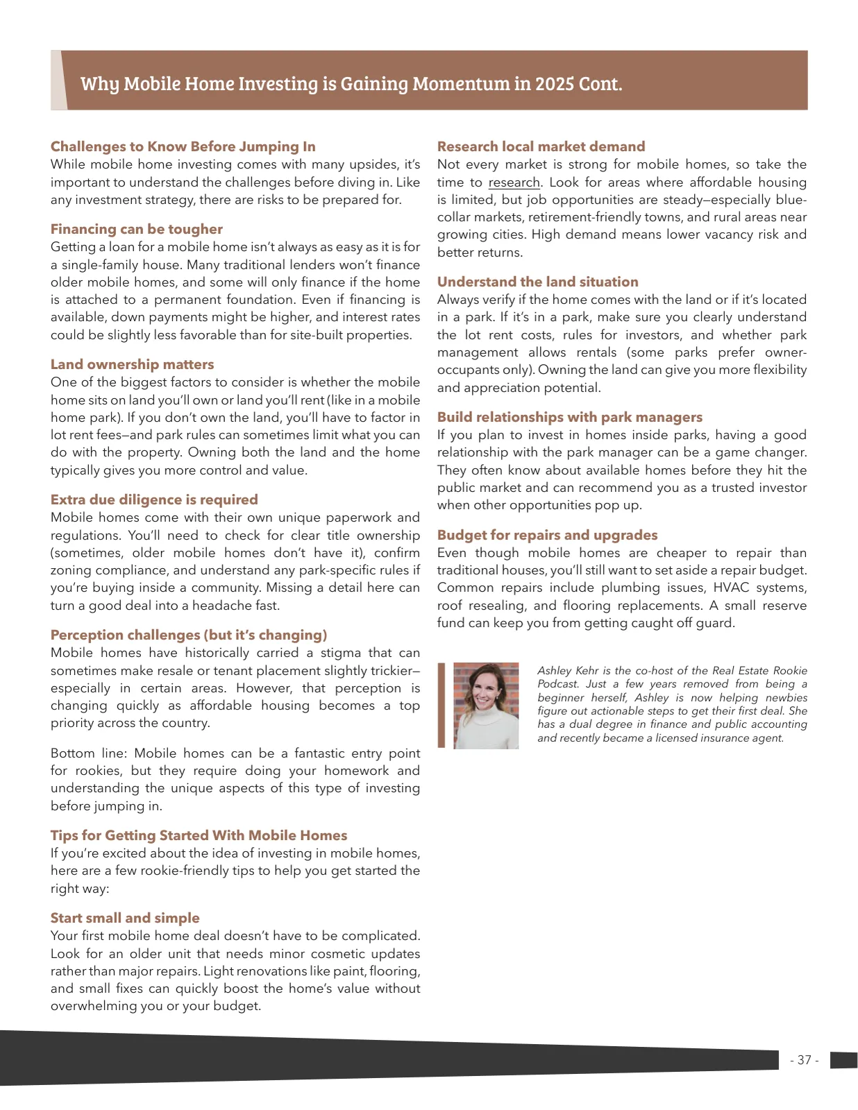 Page 37 of Manufactured Housing Review 2025 Q3