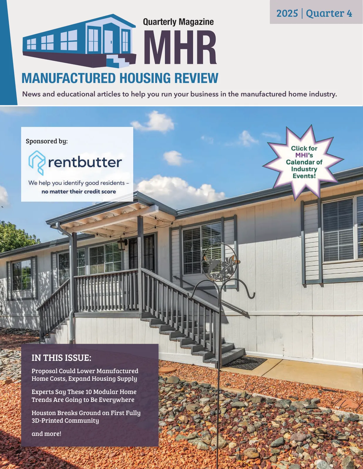 Page 1 of Manufactured Housing Review 2025 Q4