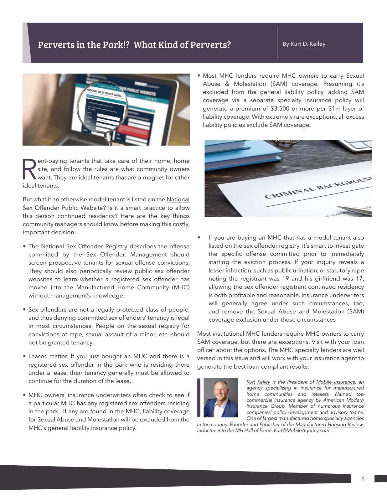 Page 6 of Manufactured Housing Review 2025 Q4