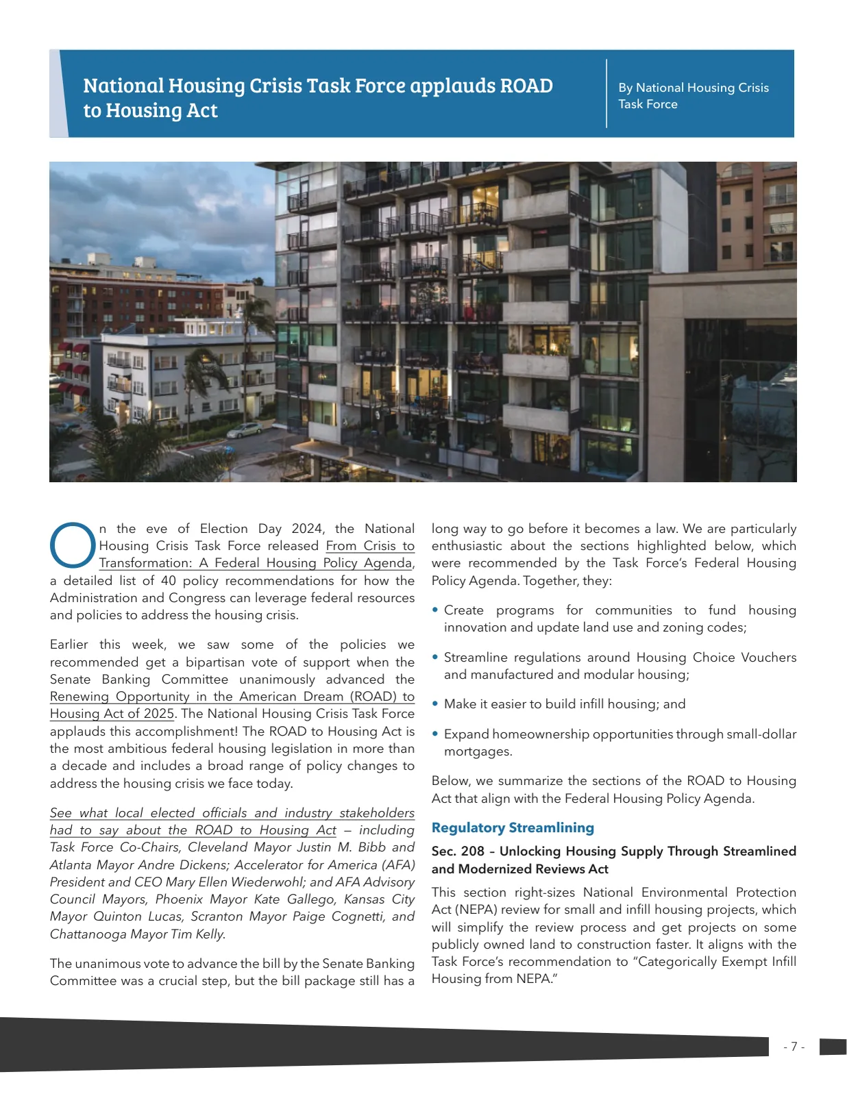 Page 7 of Manufactured Housing Review 2025 Q4