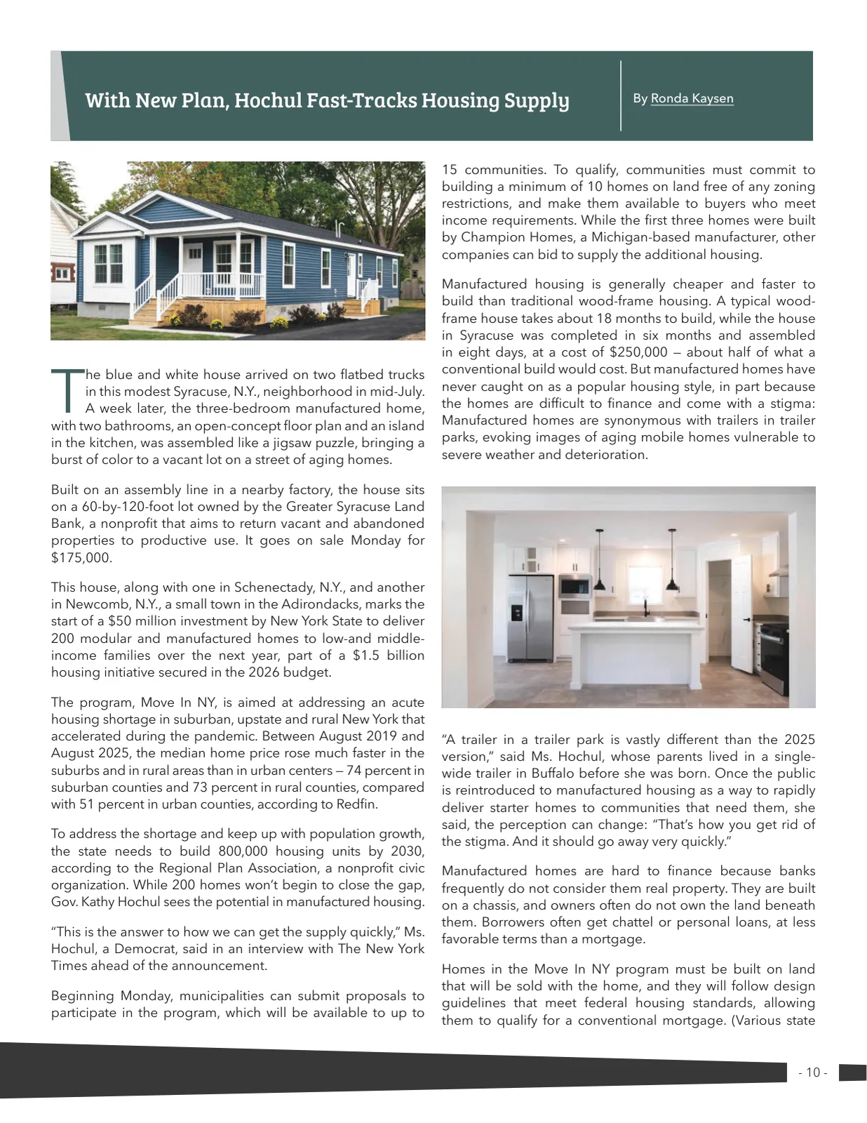 Page 10 of Manufactured Housing Review 2025 Q4