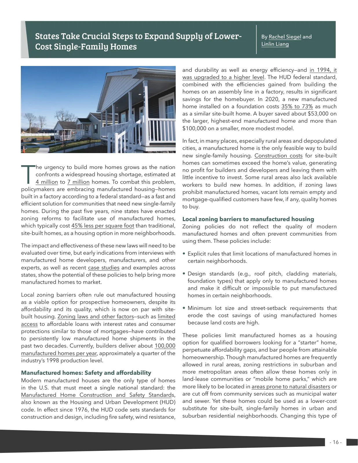 Page 16 of Manufactured Housing Review 2025 Q4