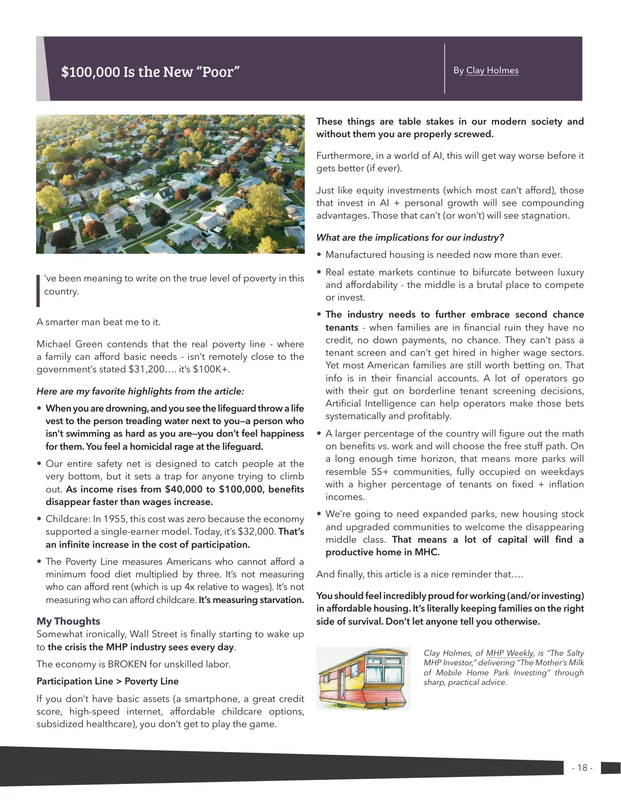 Page 18 of Manufactured Housing Review 2025 Q4