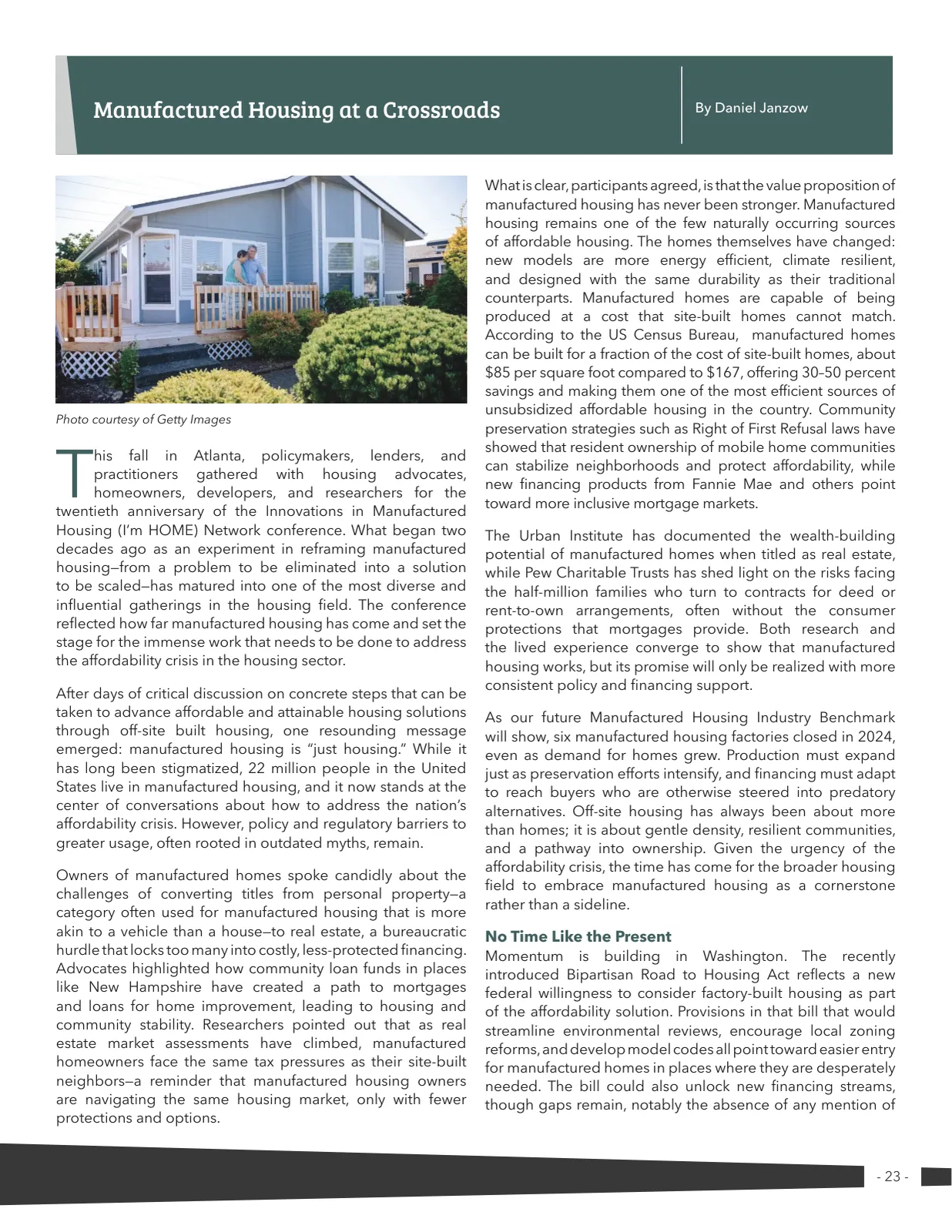 Page 23 of Manufactured Housing Review 2025 Q4