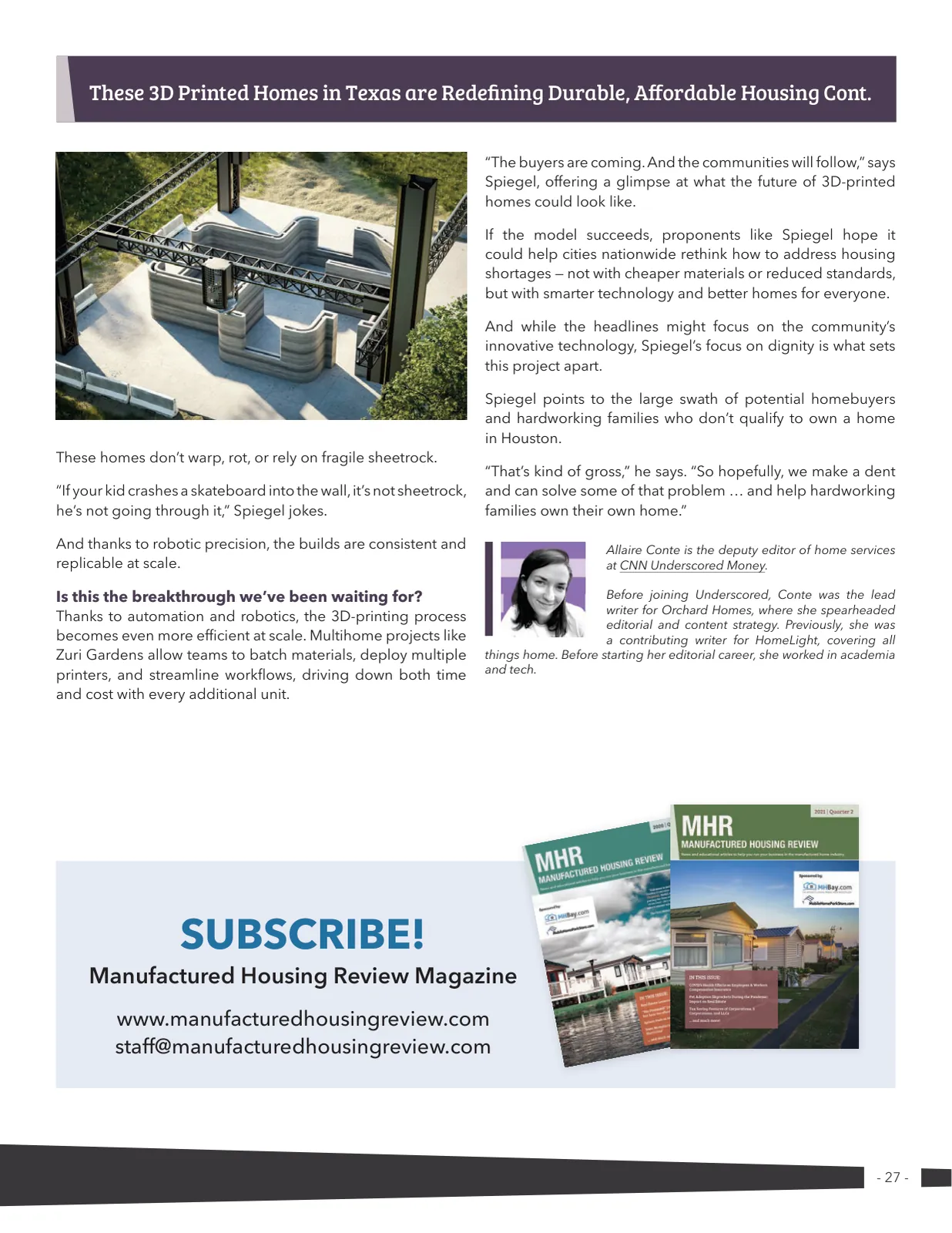 Page 27 of Manufactured Housing Review 2025 Q4