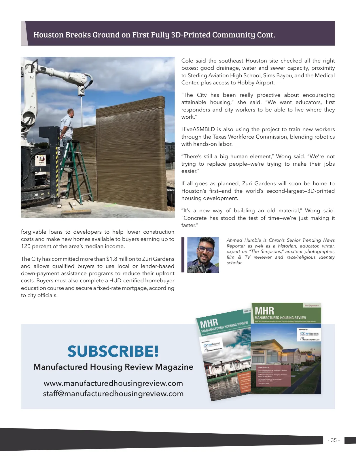 Page 35 of Manufactured Housing Review 2025 Q4