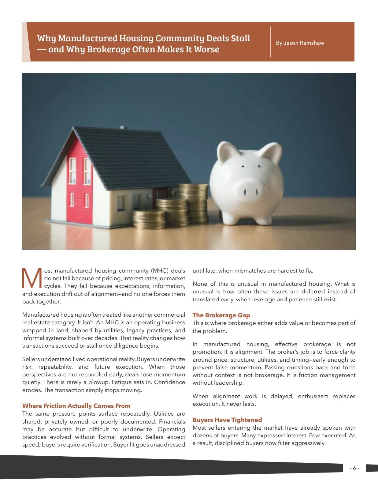 Page 6 of Manufactured Housing Review 2026 Q1