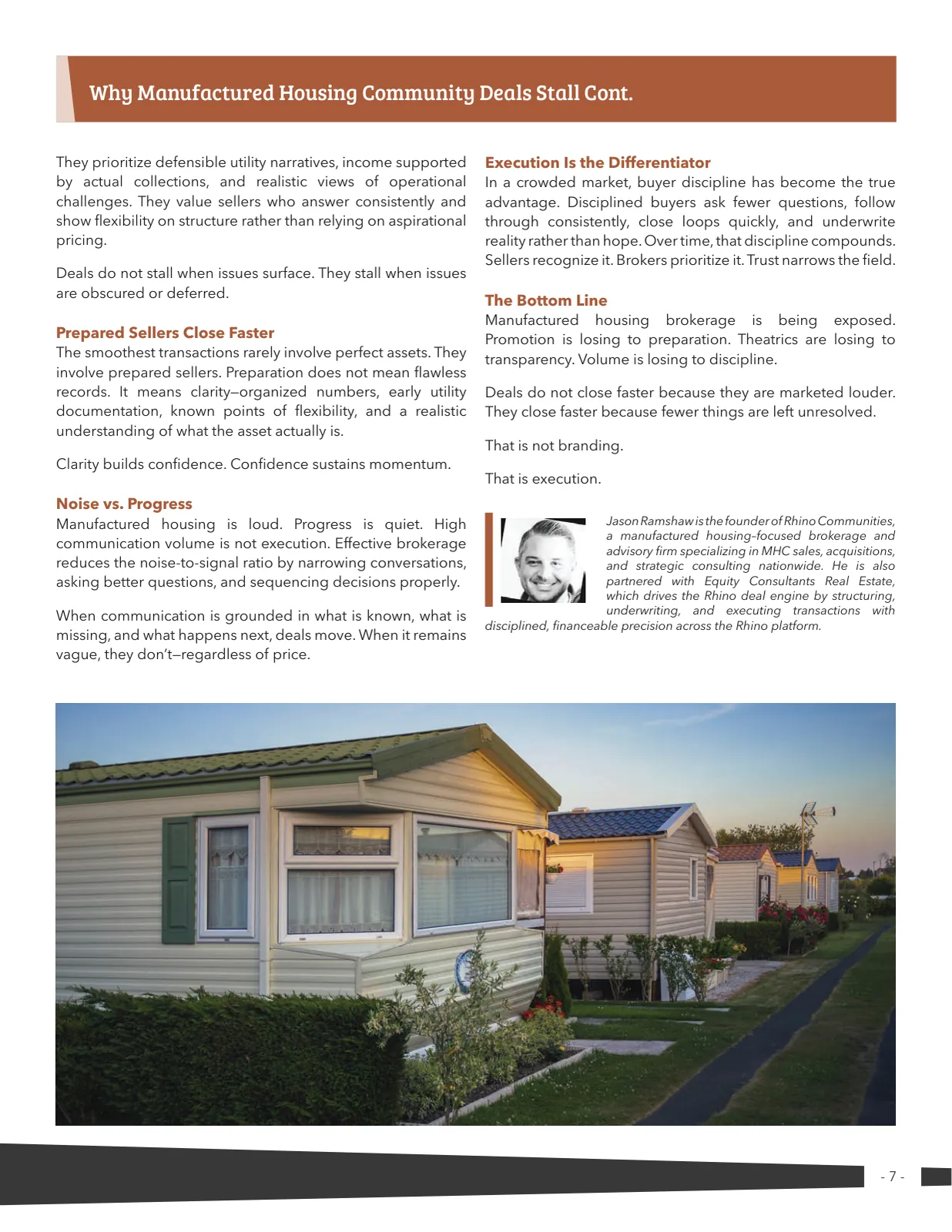 Page 7 of Manufactured Housing Review 2026 Q1