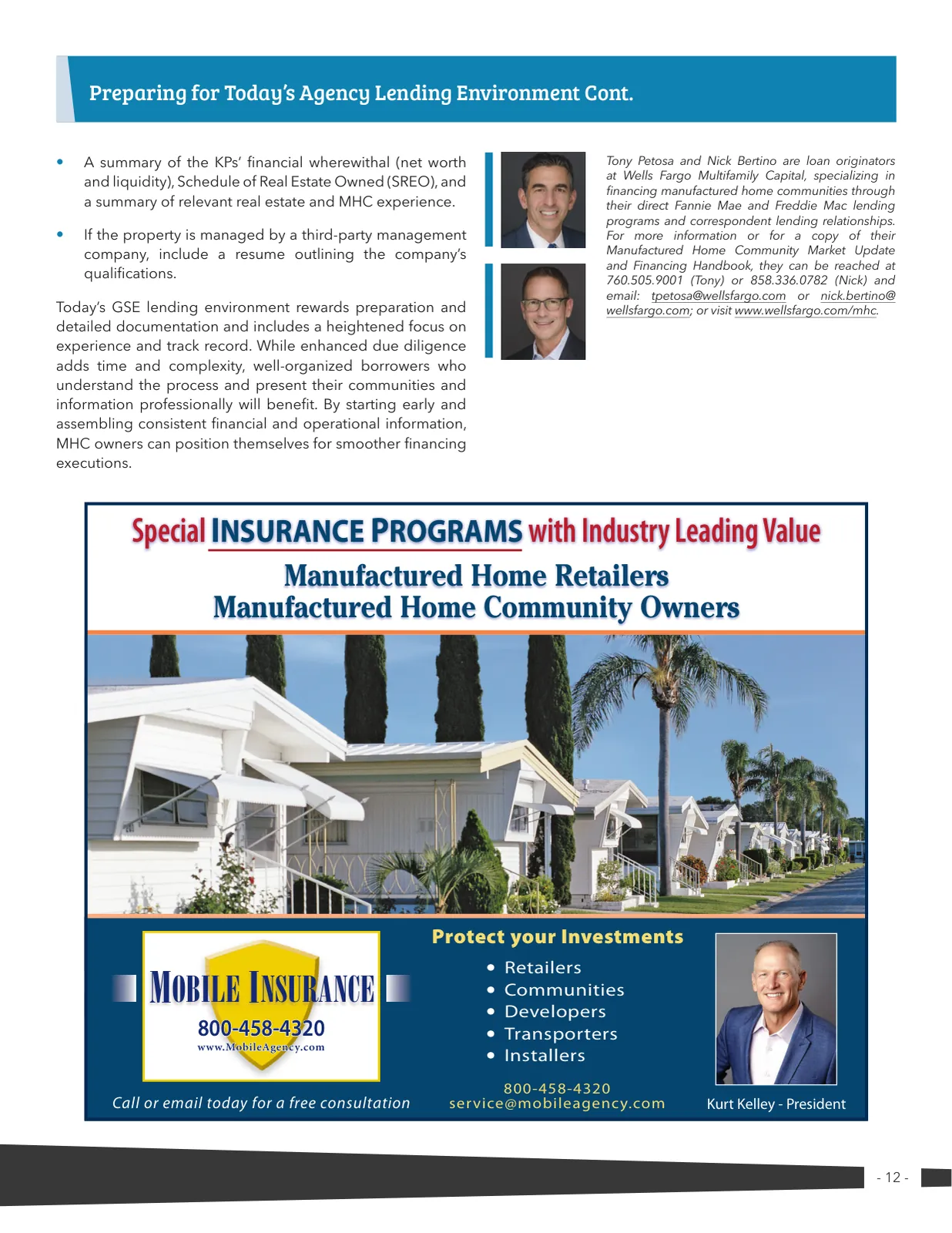 Page 12 of Manufactured Housing Review 2026 Q1