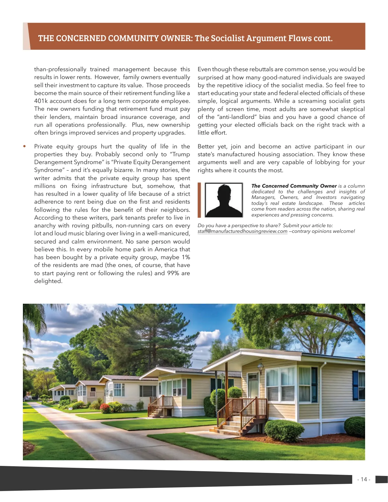 Page 14 of Manufactured Housing Review 2026 Q1