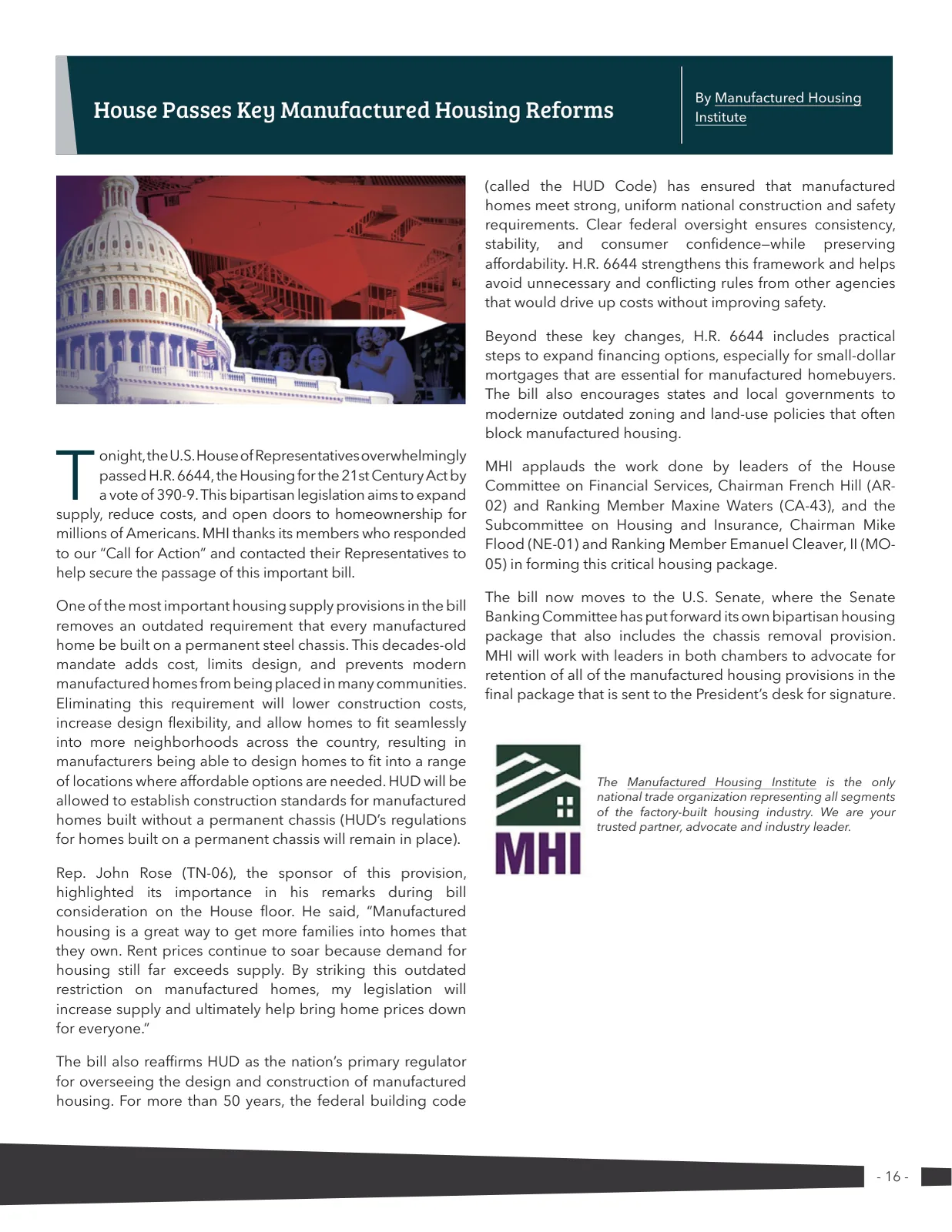 Page 16 of Manufactured Housing Review 2026 Q1