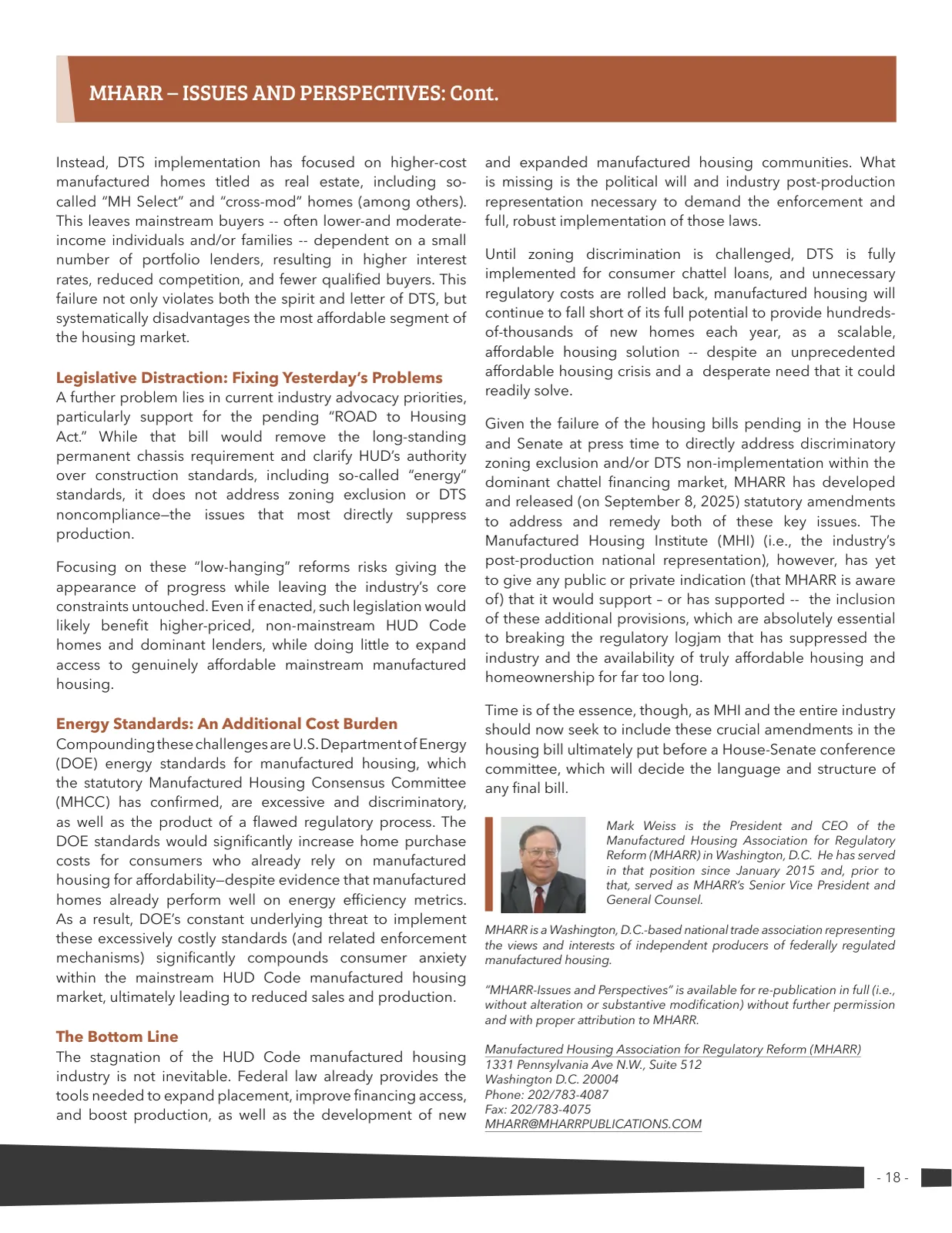 Page 18 of Manufactured Housing Review 2026 Q1