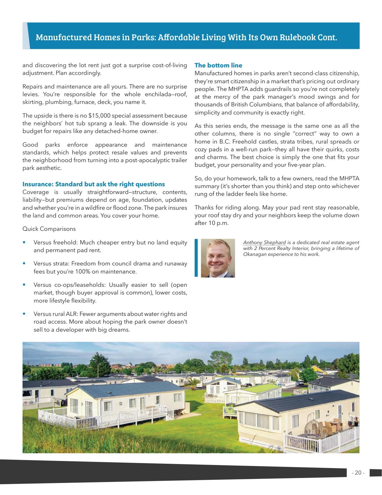 Page 20 of Manufactured Housing Review 2026 Q1