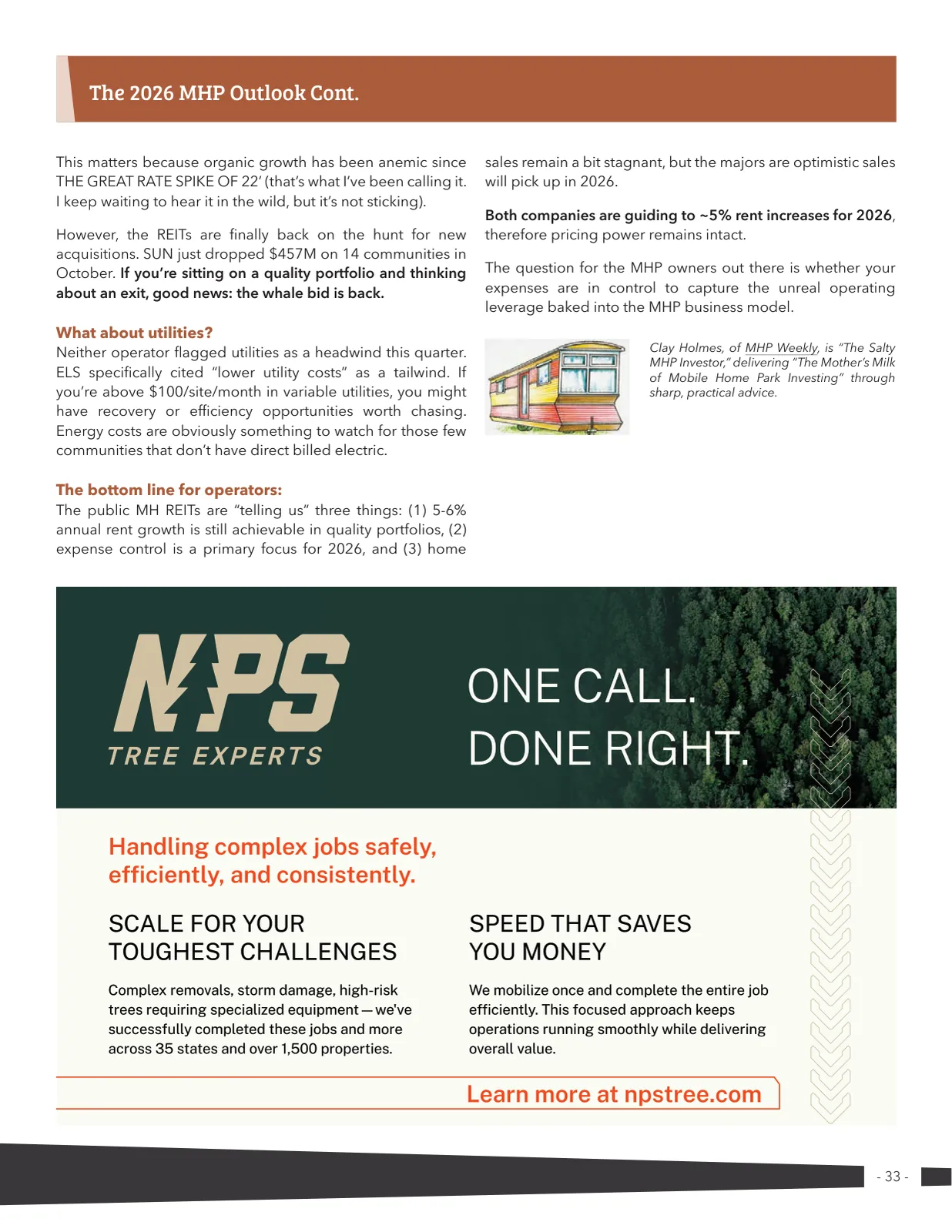Page 33 of Manufactured Housing Review 2026 Q1