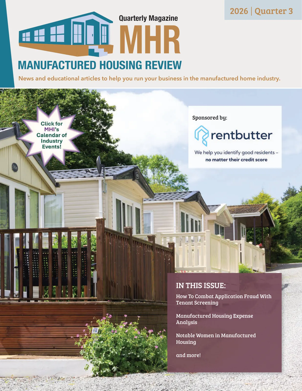 Page 1 of Manufactured Housing Review 2026 Q3