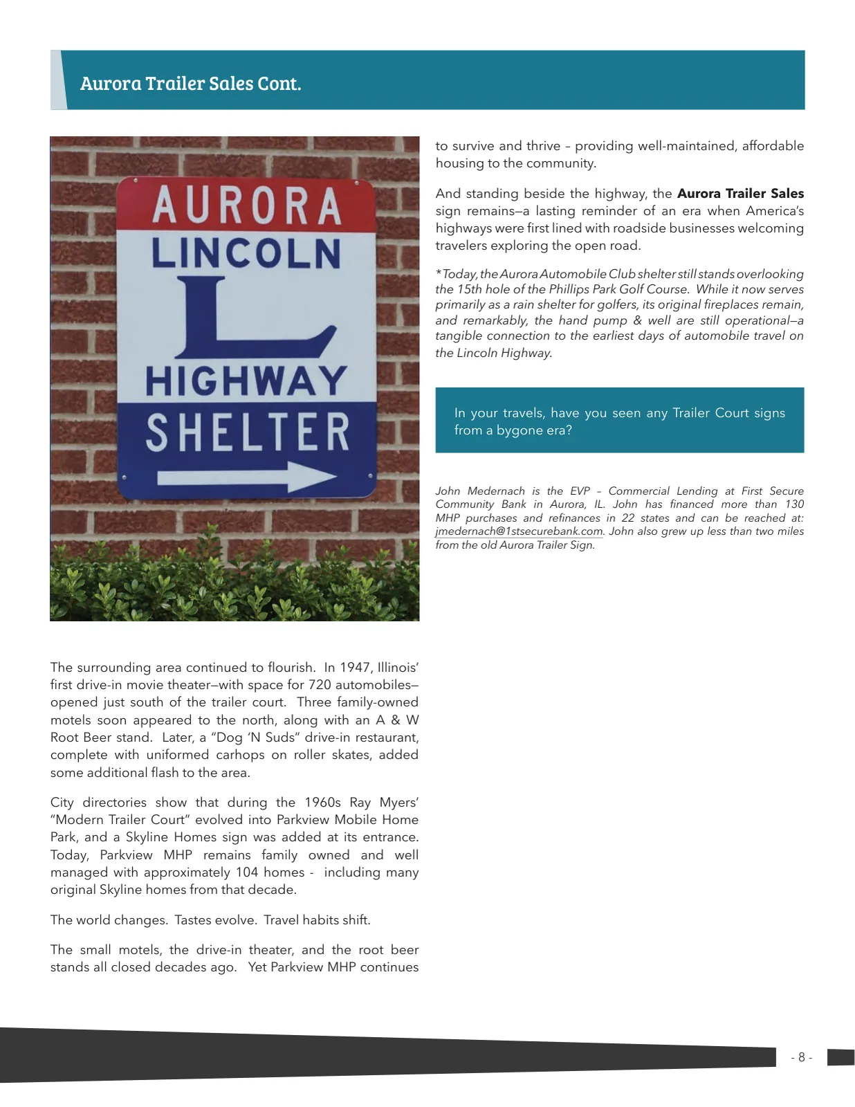 Page 8 of Manufactured Housing Review 2026 Q3