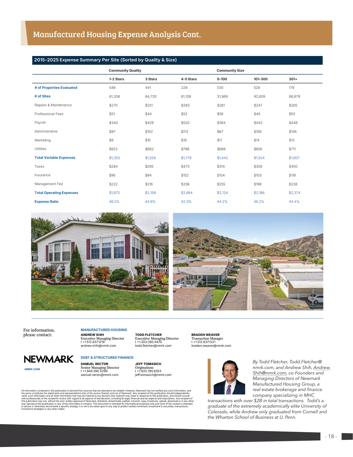 Page 18 of Manufactured Housing Review 2026 Q3