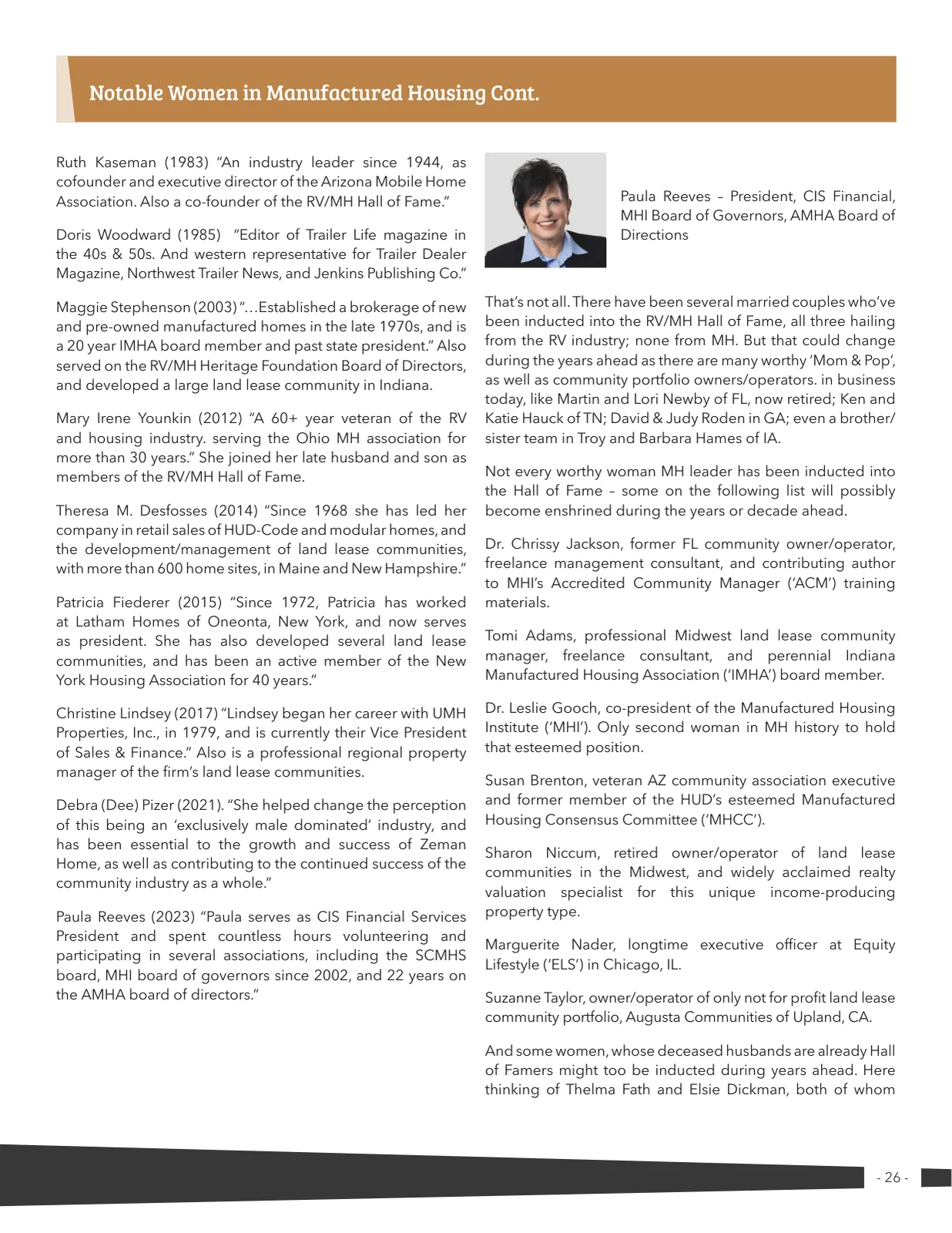 Page 26 of Manufactured Housing Review 2026 Q3