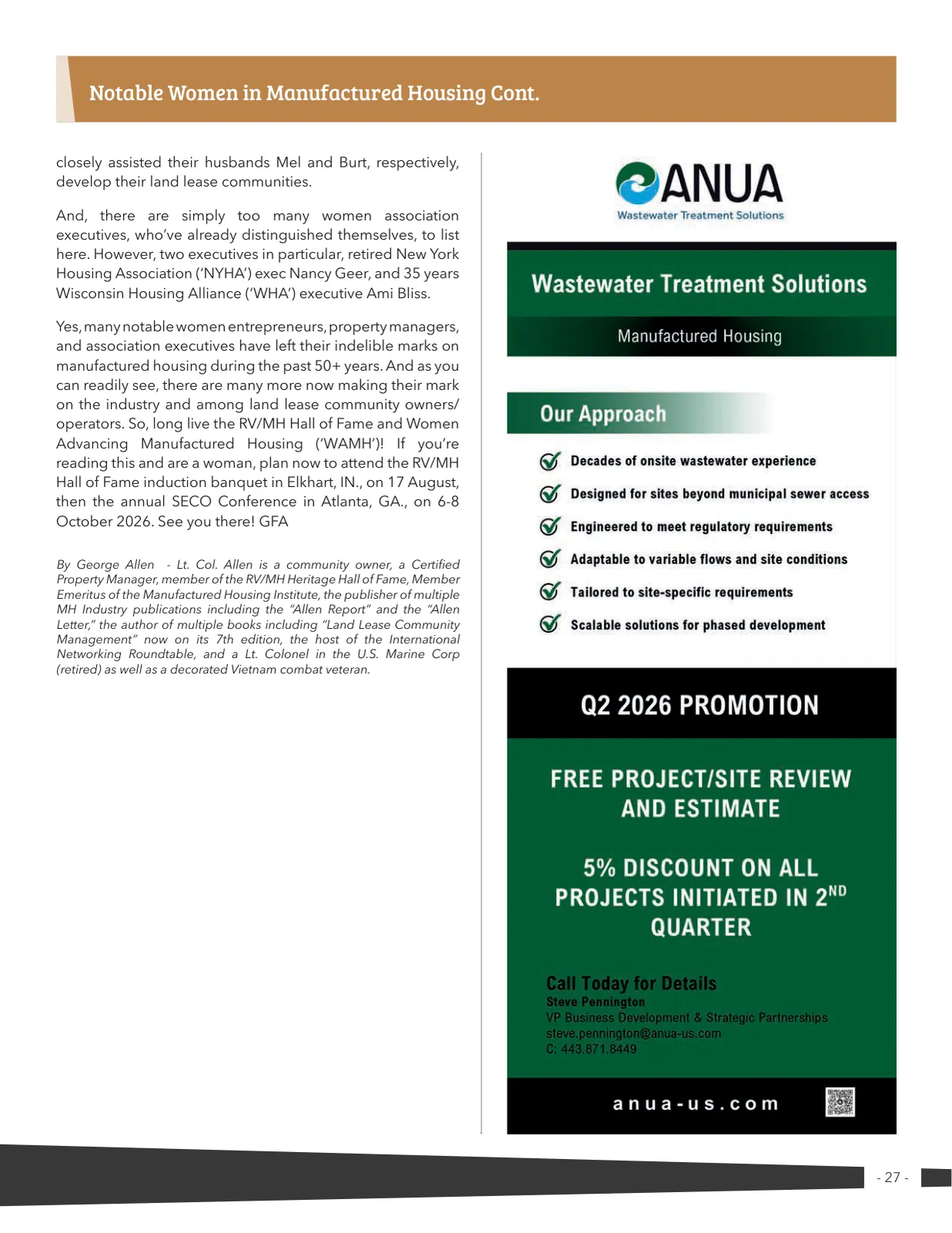 Page 27 of Manufactured Housing Review 2026 Q3