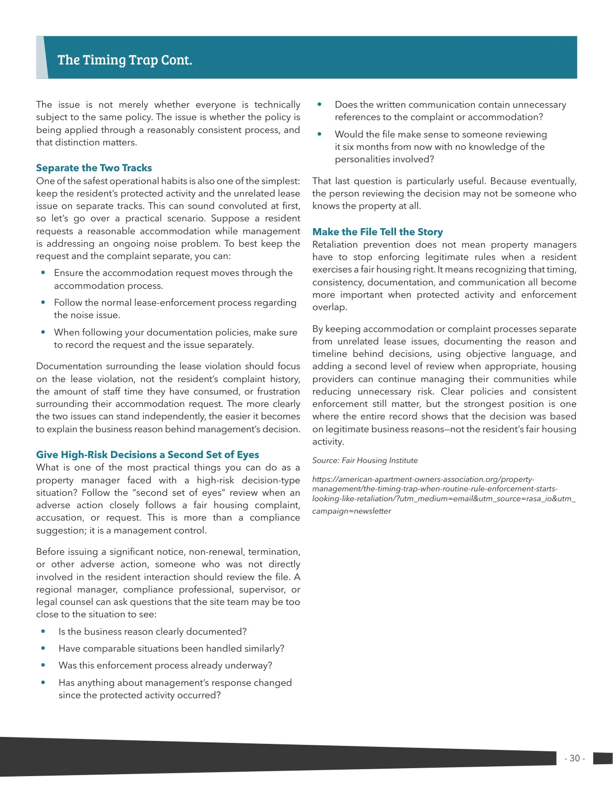 Page 30 of Manufactured Housing Review 2026 Q3