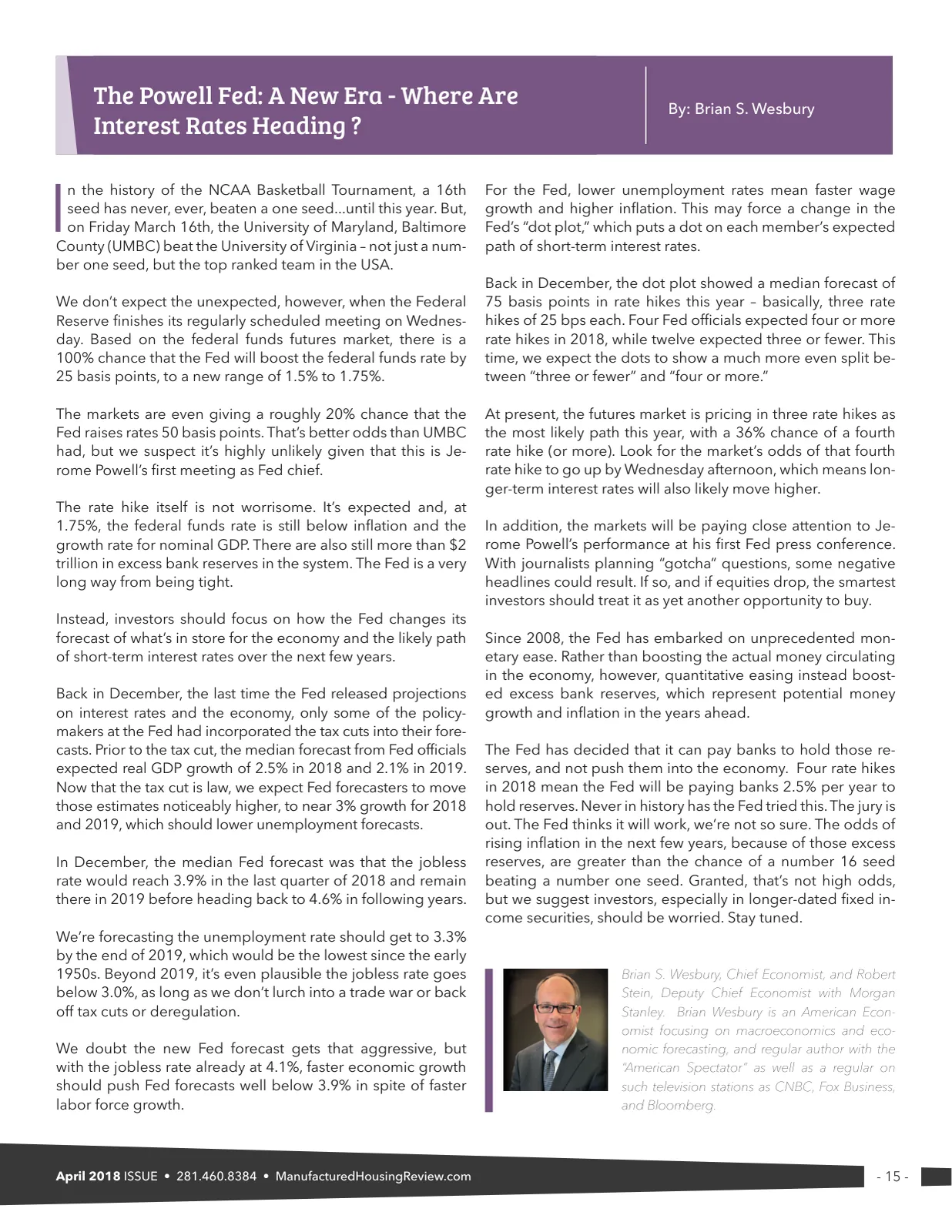 Page 15 of Manufactured Housing Review April 2018