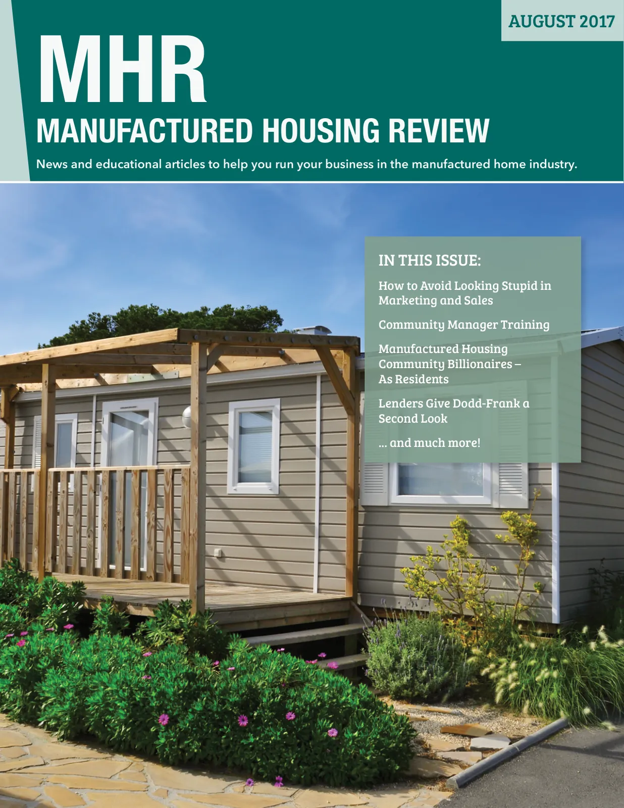 Page 1 of Manufactured Housing Review August 2017