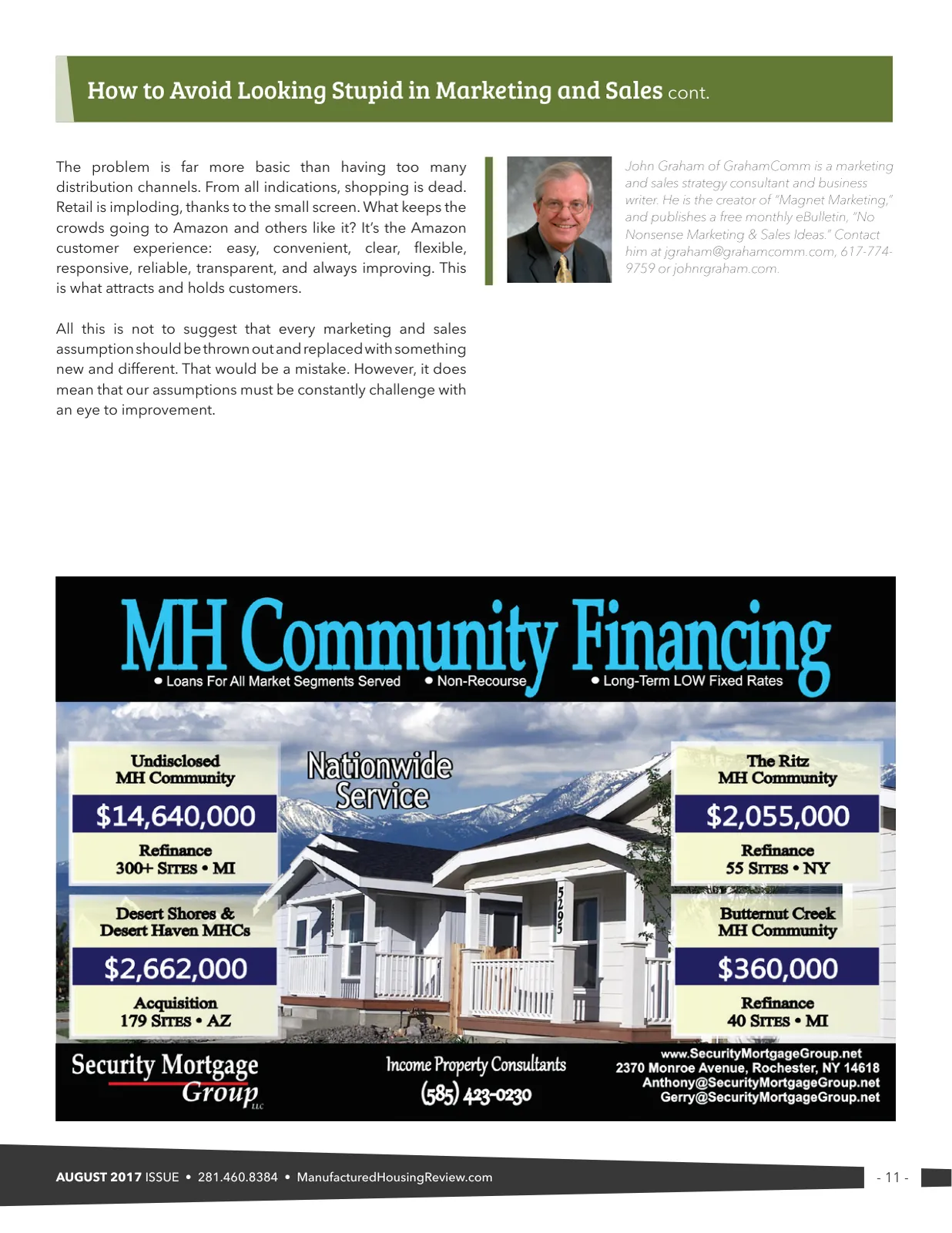 Page 11 of Manufactured Housing Review August 2017