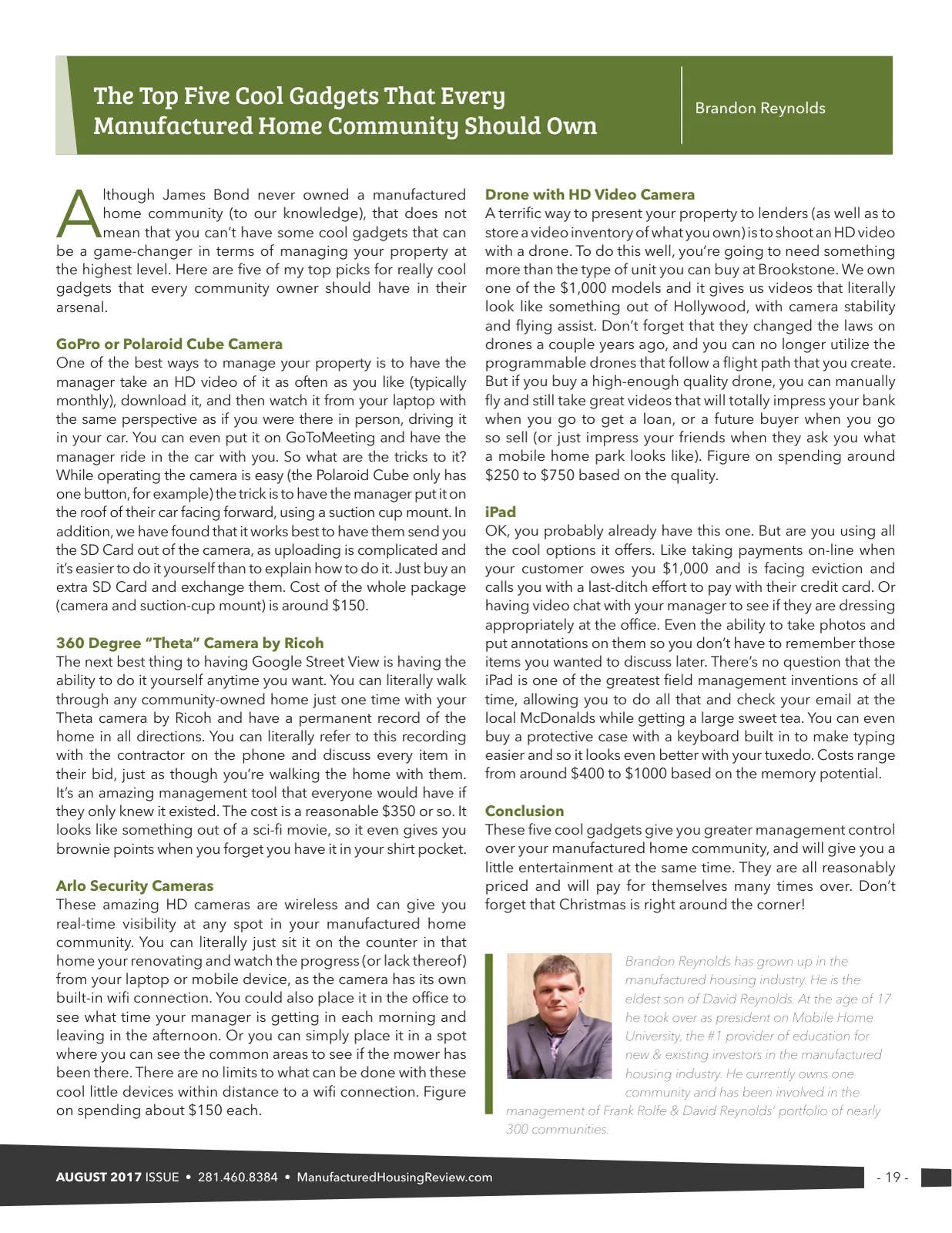 Page 19 of Manufactured Housing Review August 2017