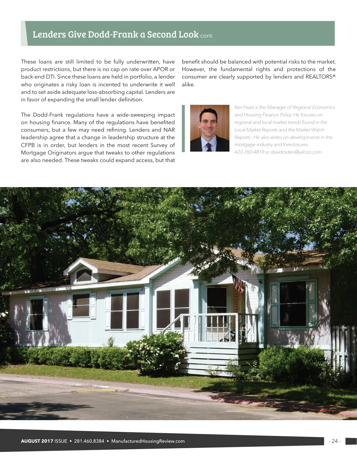Page 24 of Manufactured Housing Review August 2017