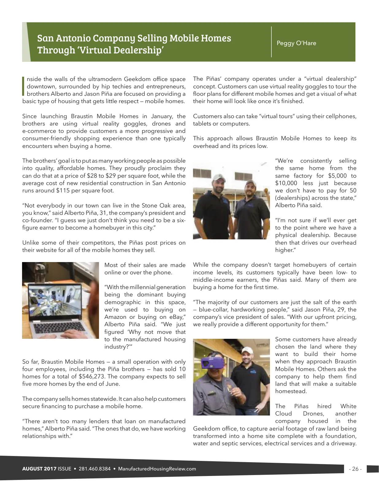 Page 26 of Manufactured Housing Review August 2017